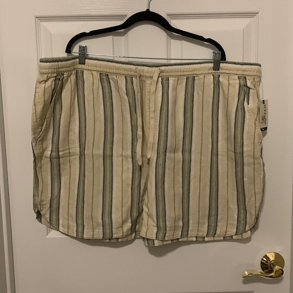 Terra & Sky NWT Linen‎ Blend shorts Women’s Plus Size 3X